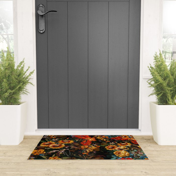 Midnight Garden VII Welcome Mat Gallery Image 3