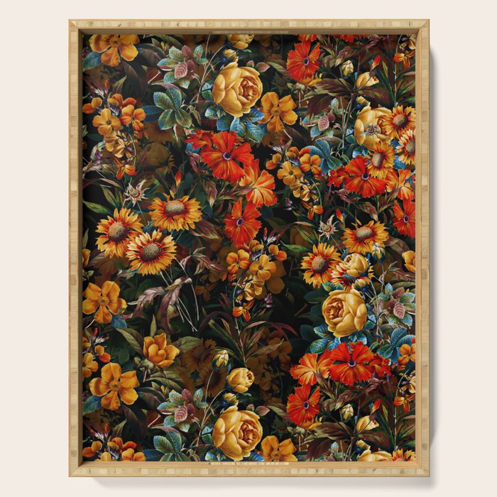 Midnight Garden VII Serving Tray Gallery Image 1