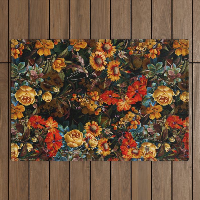 Midnight Garden VII Outdoor Rug Gallery Image 1