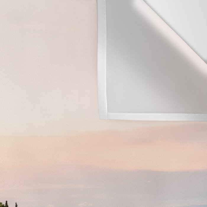 The Rovinj Sunset | Pastel colored travel photography at the sea | ocean print Wall Tapestry Gallery Image 3