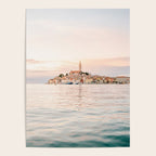 The Rovinj Sunset | Pastel colored travel photography at the sea | ocean print Poster Gallery Image 4