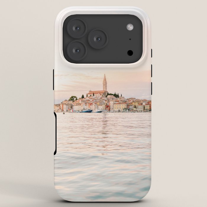 The Rovinj Sunset | Pastel colored travel photography at the sea | ocean print iPhone Case Gallery Image 7