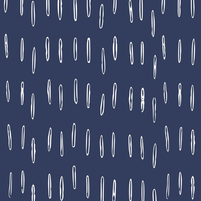 Boho Prints, Raindrops, Indigo Blue, Minimalism, Abstract Art Coffee Mug Gallery Image 2