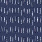 Boho Prints, Raindrops, Indigo Blue, Minimalism, Abstract Art Coffee Mug Gallery Image 2