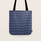 Boho Prints, Raindrops, Indigo Blue, Minimalism, Abstract Art Tote Bag Gallery Image 1