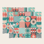 Mid Century Retro Holiday Placemat Gallery Image 1