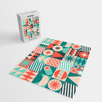 Mid Century Retro Holiday Jigsaw Puzzle Gallery Image 2