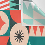 Mid Century Retro Holiday Wall Tapestry Gallery Image 3