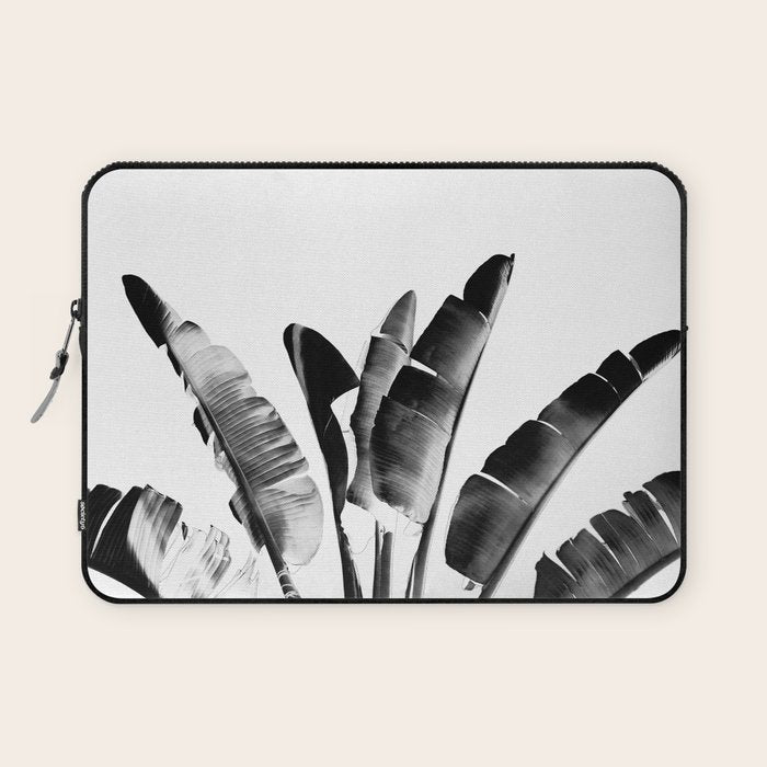 Traveler palm - bw Laptop Sleeve Gallery Image 1