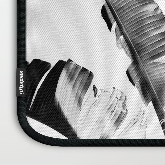Traveler palm - bw Laptop Sleeve Gallery Image 3