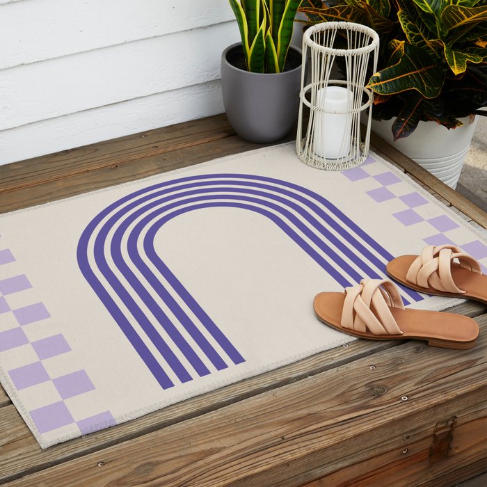 Chess Rainbow Outdoor Rug Gallery Image 2