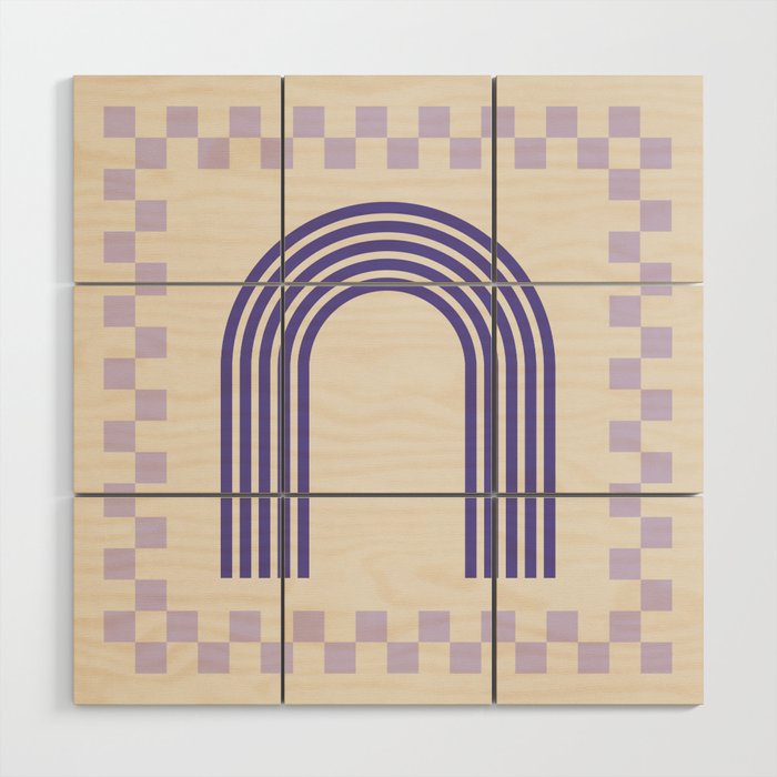 Chess Rainbow Wood Wall Art Gallery Image 1