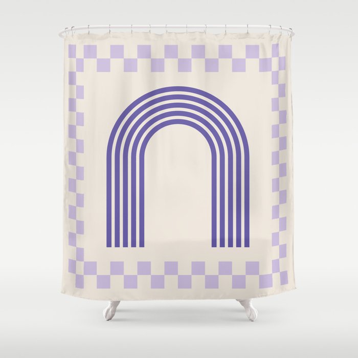 Chess Rainbow Shower Curtain Gallery Image 1