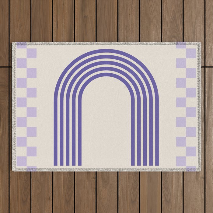 Chess Rainbow Outdoor Rug Gallery Image 1