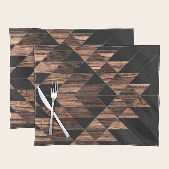 Urban Tribal Pattern No.11 - Aztec - Wood Placemat Gallery Image 1