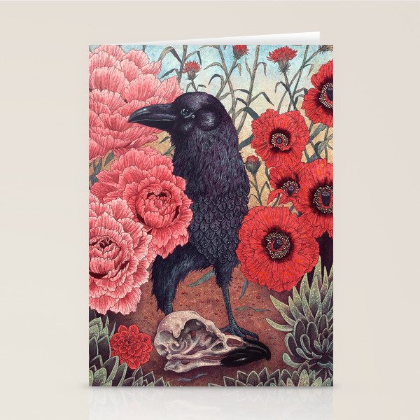 Crow Effigy Stationery Card Gallery Image 1