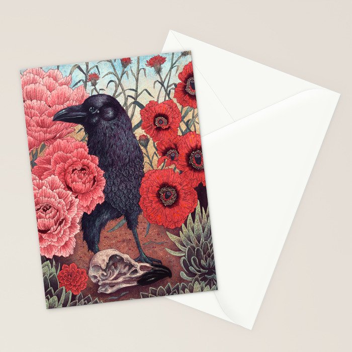 Crow Effigy Stationery Card Gallery Image 2