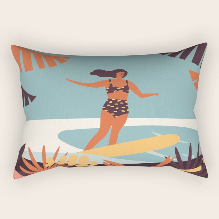Blue Hawaii Rectangular Pillow Gallery Image 1
