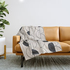 Lines in Motion 5 Throw Blanket Gallery Image 1