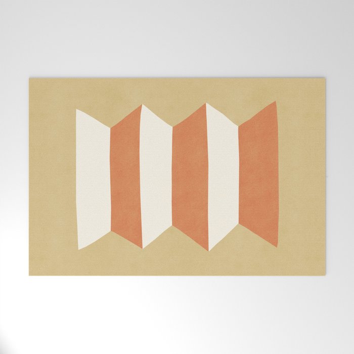 Geometric Vase - Orange Gold  Welcome Mat Gallery Image 1