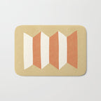 Geometric Vase - Orange Gold  Bath Mat Gallery Image 1