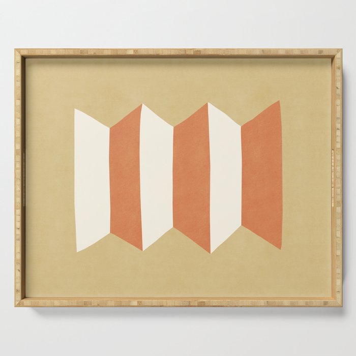 Geometric Vase - Orange Gold  Serving Tray Gallery Image 1