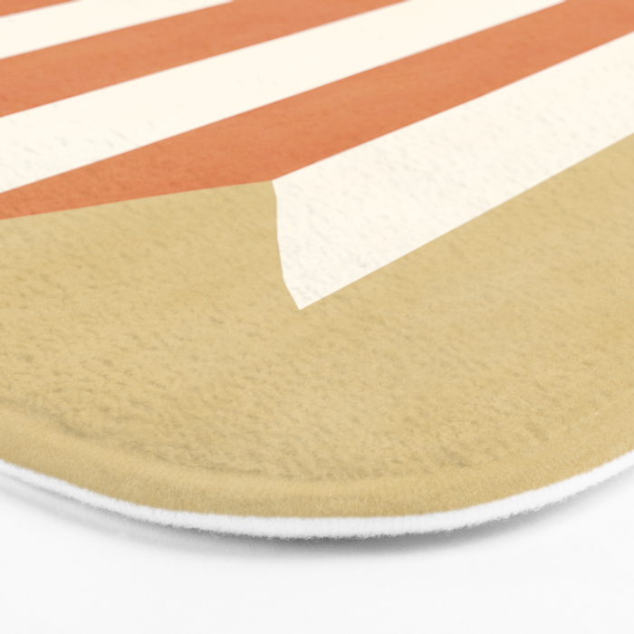 Geometric Vase - Orange Gold  Bath Mat Gallery Image 3