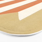 Geometric Vase - Orange Gold  Bath Mat Gallery Image 3