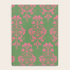 Victorian Pink Green Damask Pattern Notebook Gallery Image 4
