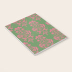 Victorian Pink Green Damask Pattern Notebook Gallery Image 3