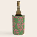 Victorian Pink Green Damask Pattern Wine Chiller Gallery Image 1