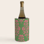 Victorian Pink Green Damask Pattern Wine Chiller Gallery Image 2