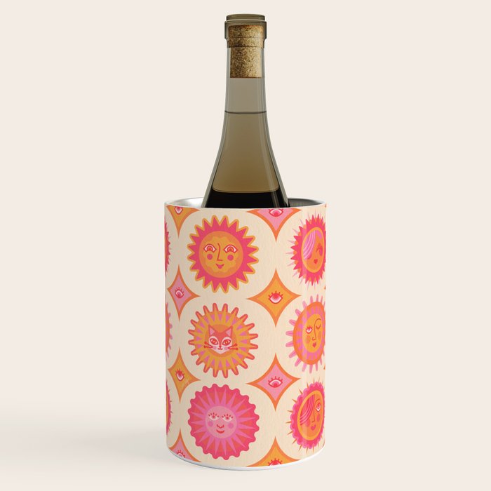 Sunshine Faces - Pink OmbrÃ© Wine Chiller Gallery Image 3