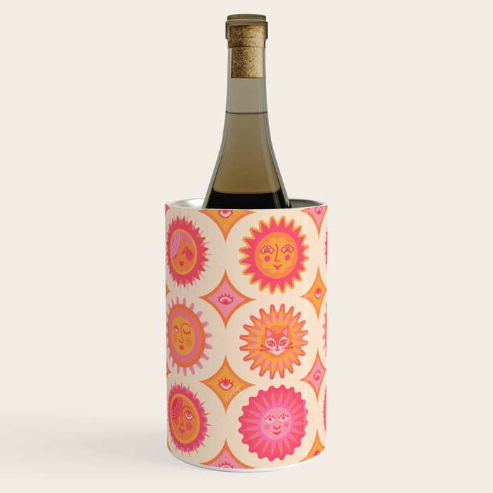 Sunshine Faces - Pink OmbrÃ© Wine Chiller Gallery Image 2