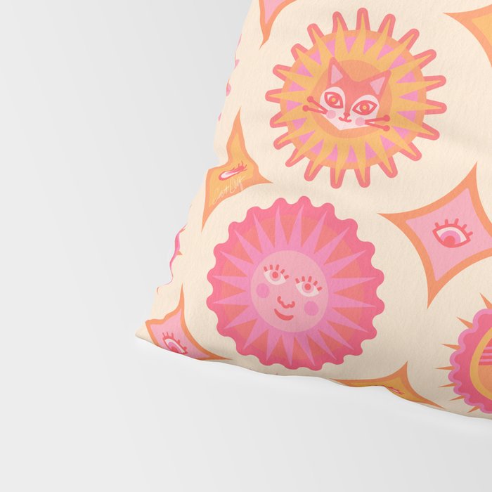 Sunshine Faces - Pink OmbrÃ© Pillow Sham Gallery Image 4