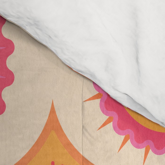 Sunshine Faces - Pink OmbrÃ© Comforter Gallery Image 4