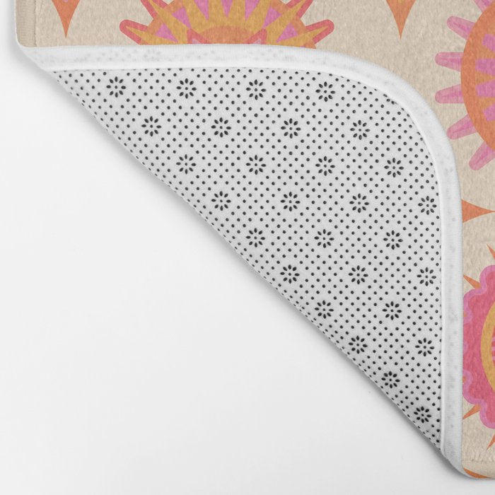 Sunshine Faces - Pink OmbrÃ© Bath Mat Gallery Image 2