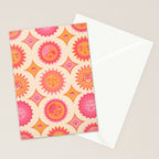 Sunshine Faces - Pink OmbrÃ© Stationery Card Gallery Image 2