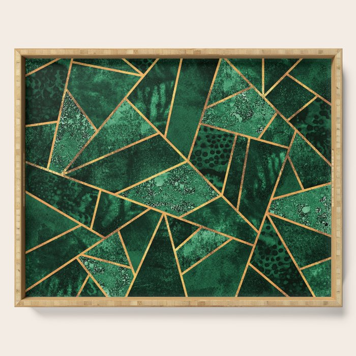 Deep Emerald Serving Tray Gallery Image 1