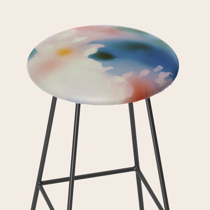 Dreamy Pastel Floral Blur with Soft Focus Aesthetic Stool Gallery Image 2