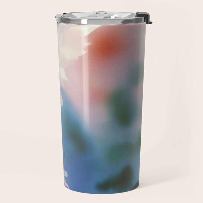 Dreamy Pastel Floral Blur with Soft Focus Aesthetic Travel Mug Gallery Image 2
