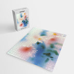 Dreamy Pastel Floral Blur with Soft Focus Aesthetic Jigsaw Puzzle Gallery Image 2