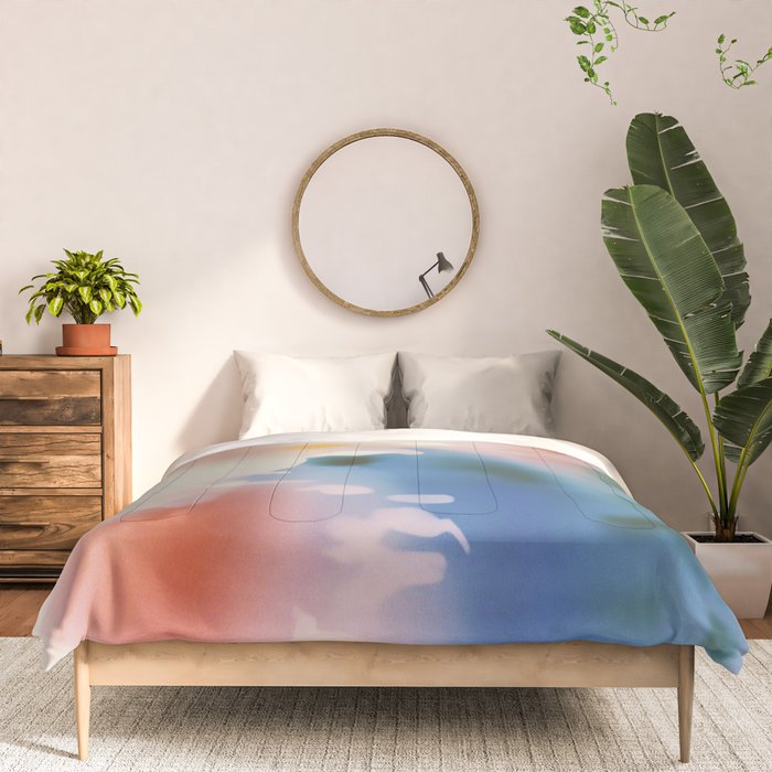 Dreamy Pastel Floral Blur with Soft Focus Aesthetic Comforter Gallery Image 3