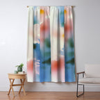 Dreamy Pastel Floral Blur with Soft Focus Aesthetic Window Curtain Gallery Image 5