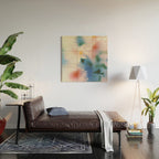 Dreamy Pastel Floral Blur with Soft Focus Aesthetic Wood Wall Art Gallery Image 2
