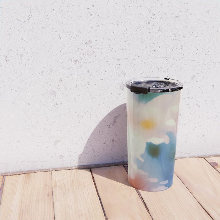 Dreamy Pastel Floral Blur with Soft Focus Aesthetic Travel Mug Gallery Image 4
