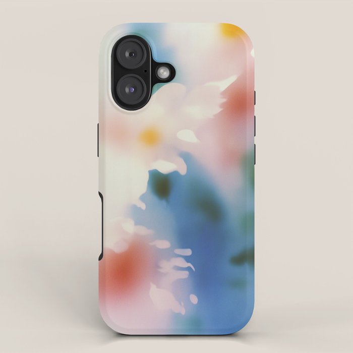Dreamy Pastel Floral Blur with Soft Focus Aesthetic iPhone Case Gallery Image 1