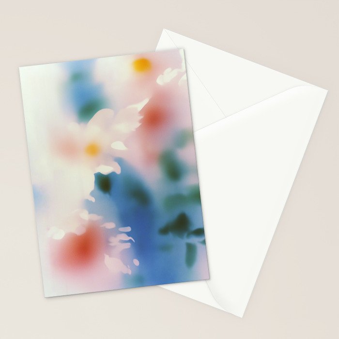 Dreamy Pastel Floral Blur with Soft Focus Aesthetic Stationery Card Gallery Image 2