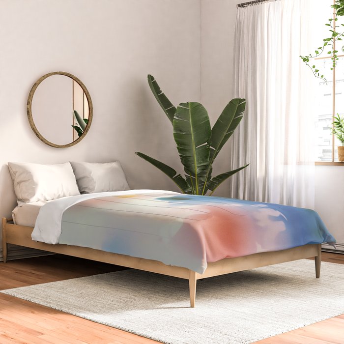 Dreamy Pastel Floral Blur with Soft Focus Aesthetic Comforter Gallery Image 2
