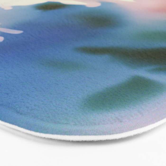 Dreamy Pastel Floral Blur with Soft Focus Aesthetic Bath Mat Gallery Image 3